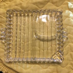Vintage glass serving dish